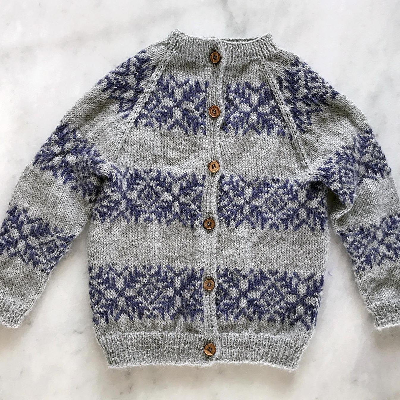 Frost Cardigan knitting pattern for kids