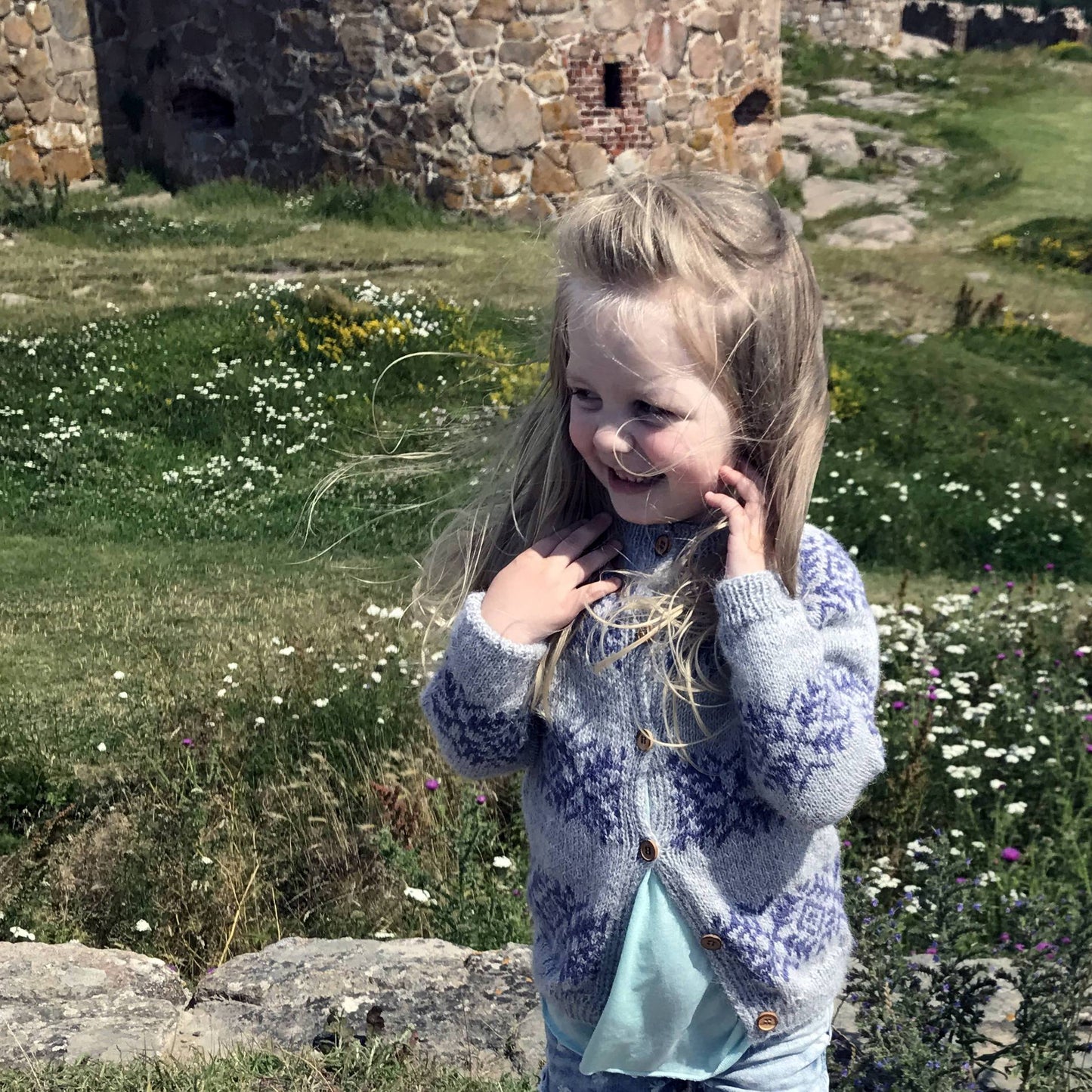 Frost Cardigan knitting pattern for kids