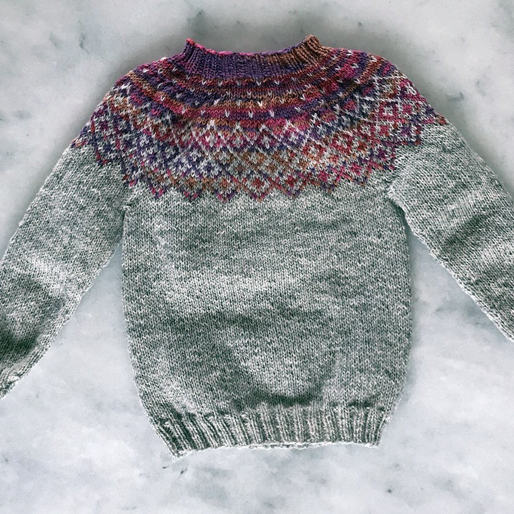 Bohéme sweater knitting pattern for Babies