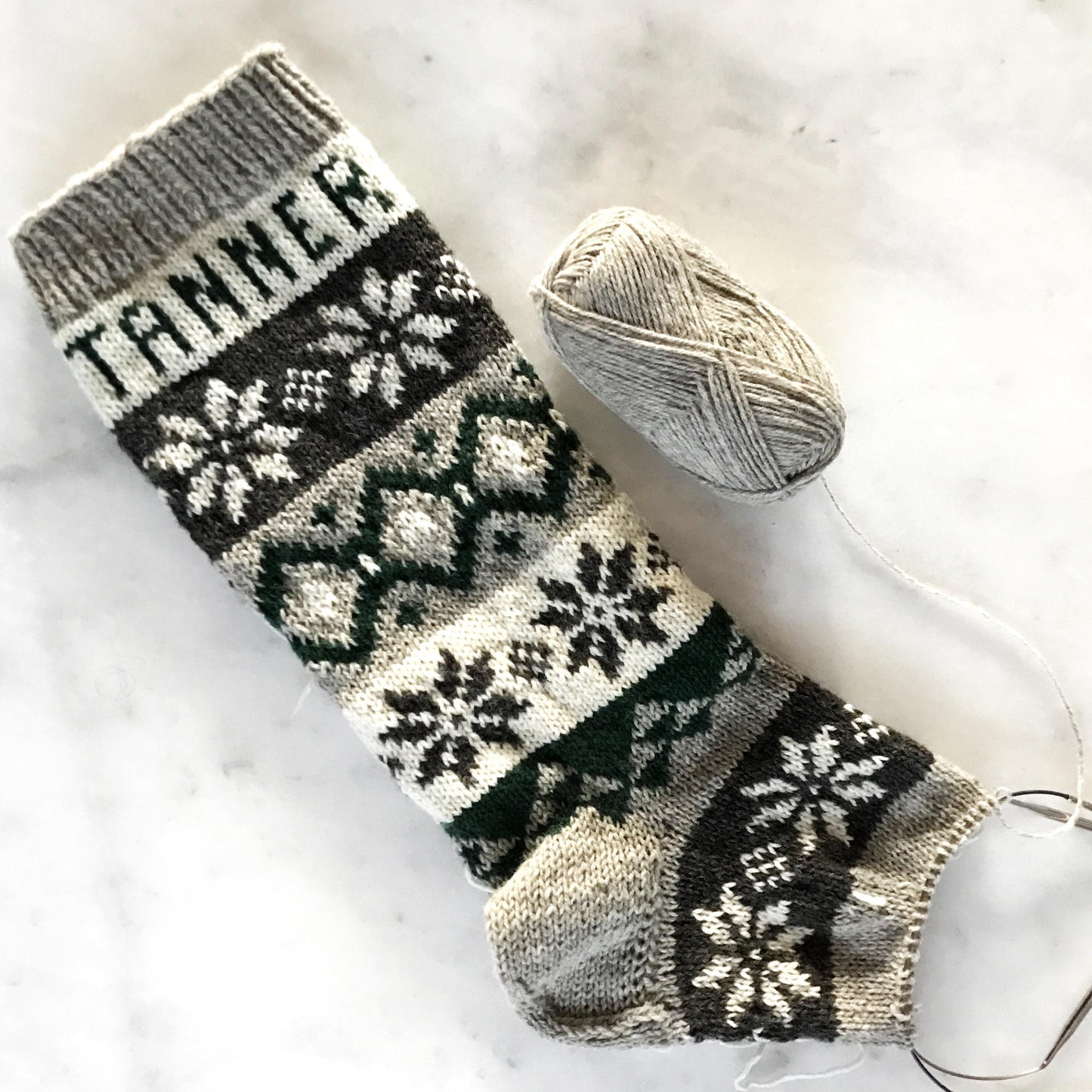 Nordic Night Christmas Stocking