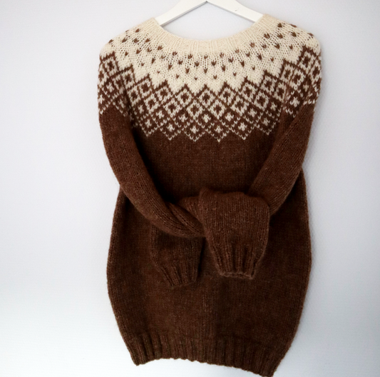 Big Bohéme sweater PDF knitting pattern