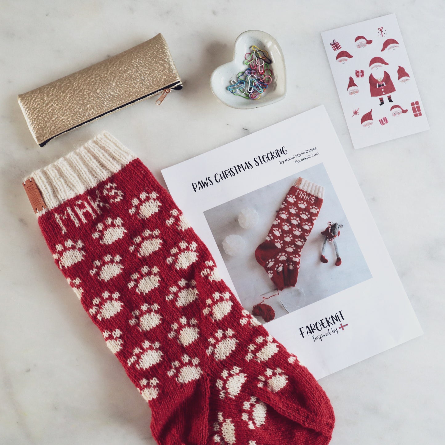 Paws Christmas Stocking pattern for pets